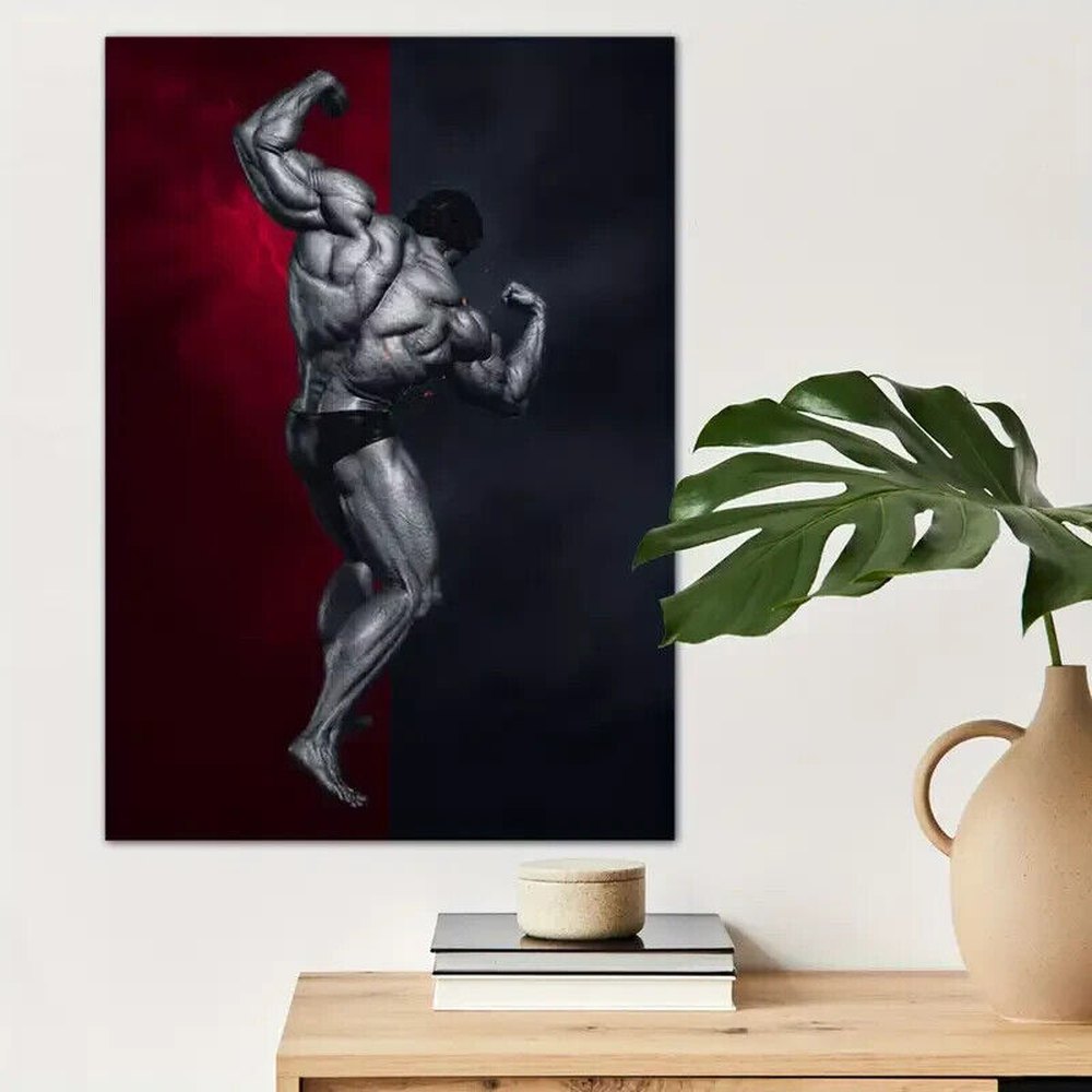 Arnold Schwarzenegger Muscle Man Canvas Art Print 12" X 16" New! Style Your Walls